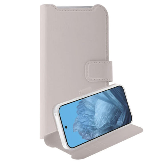 Google Pixel 9 / 9 Pro - Vivanco Classic Wallet Flip Cover m. Pung - Taupe