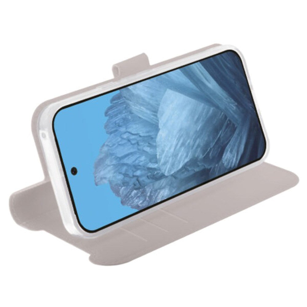 Google Pixel 9 / 9 Pro - Vivanco Classic Wallet Flip Cover m. Pung - Taupe