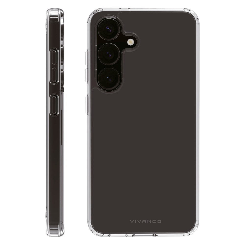 Samsung Galaxy S25+ (Plus) Vivanco Crystal Clear Bagsidecover – Gennemsigtig