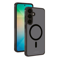 Vivanco Samsung Galaxy S25 Mag Pro Cover – Gennemsigtig/Sort