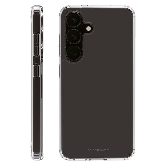 Samsung Galaxy S25 Vivanco Crystal Clear Bagsidecover – Gennemsigtig