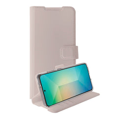 Samsung Galaxy S25 Vivanco Classic Wallet Flip Cover m. Pung - Greige