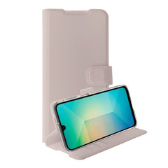 Samsung Galaxy A16 - Vivanco Classic Wallet Flip Cover m. Pung - Taupe