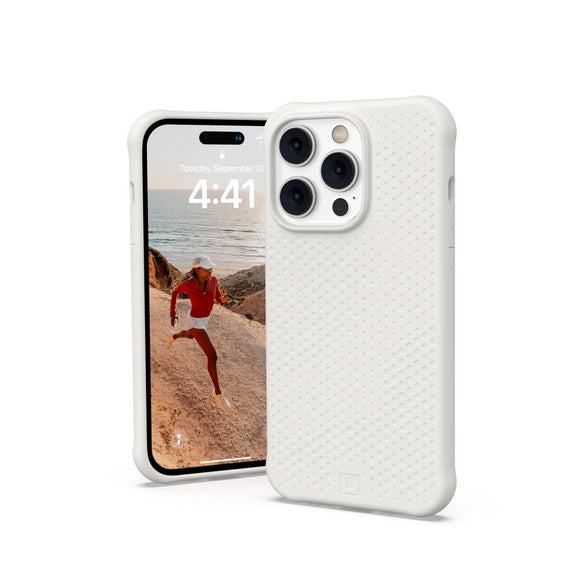 iPhone 14 Pro UAG [U] Dot Series Silikone Håndværker Cover - MagSafe Kompatibel - Marshmallow