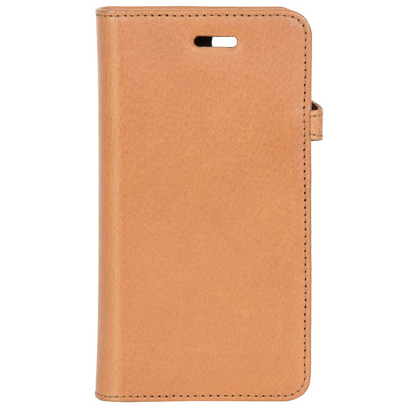 iPhone 6 / 6s Buffalo 2-i-1 Ægte Læder Flip Cover - Beige