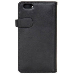 iPhone 6 Plus / 6s Plus Buffalo 2-i-1 Ægte Læder Flip Cover - Sort