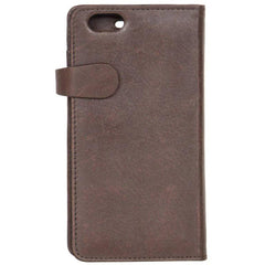 iPhone 6 Plus / 6s Plus Buffalo 2-i-1 Ægte Læder Flip Cover - Brun