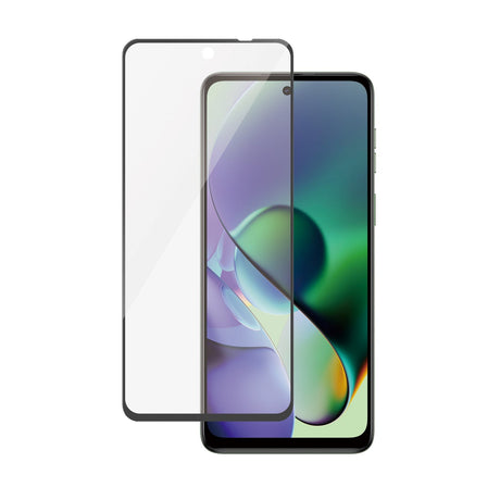 Motorola Moto G14 / G54 PanzerGlass Ultra Wide Fit Skærmbeskyttelse - Platinum Strength - Sort Kant