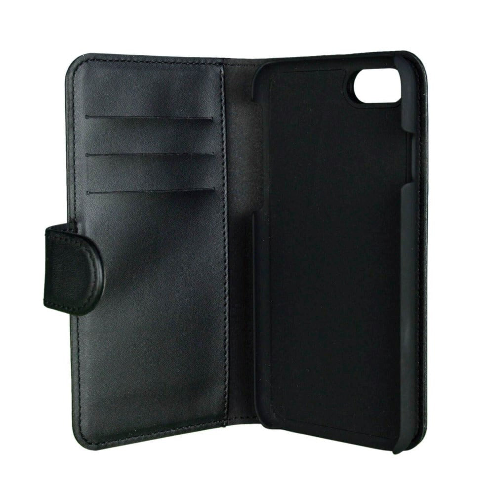 iPhone 6/6s/7/8 Plus GEAR 2-in-1 Læder Cover m. Pung & Magnet - Sort
