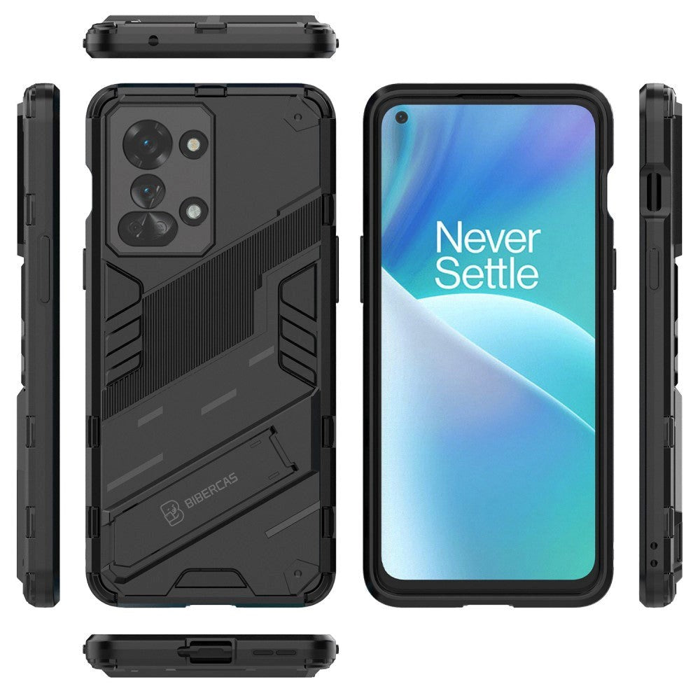 OnePlus Nord 2T (5G) Hybrid Håndværker Cover m. Kickstand - Sort