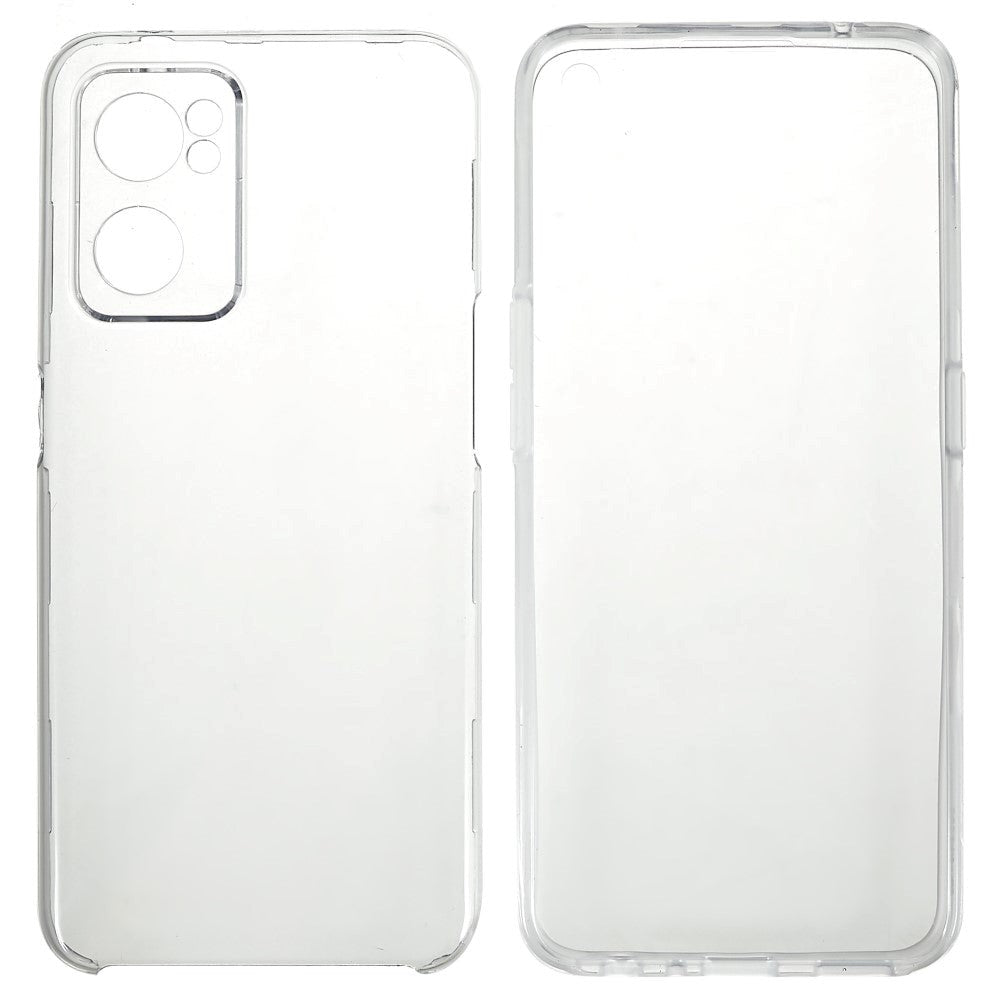 OPPO Find X5 Lite Fleksibelt Plastik Cover m. Skærmbeskyttelse - Gennemsigtig