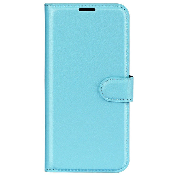 Motorola Moto G42 Litchi Læder Cover m. Pung - Blå