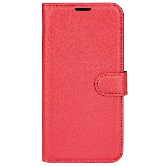 Motorola Moto G42 Litchi Læder Cover m. Pung - Rød