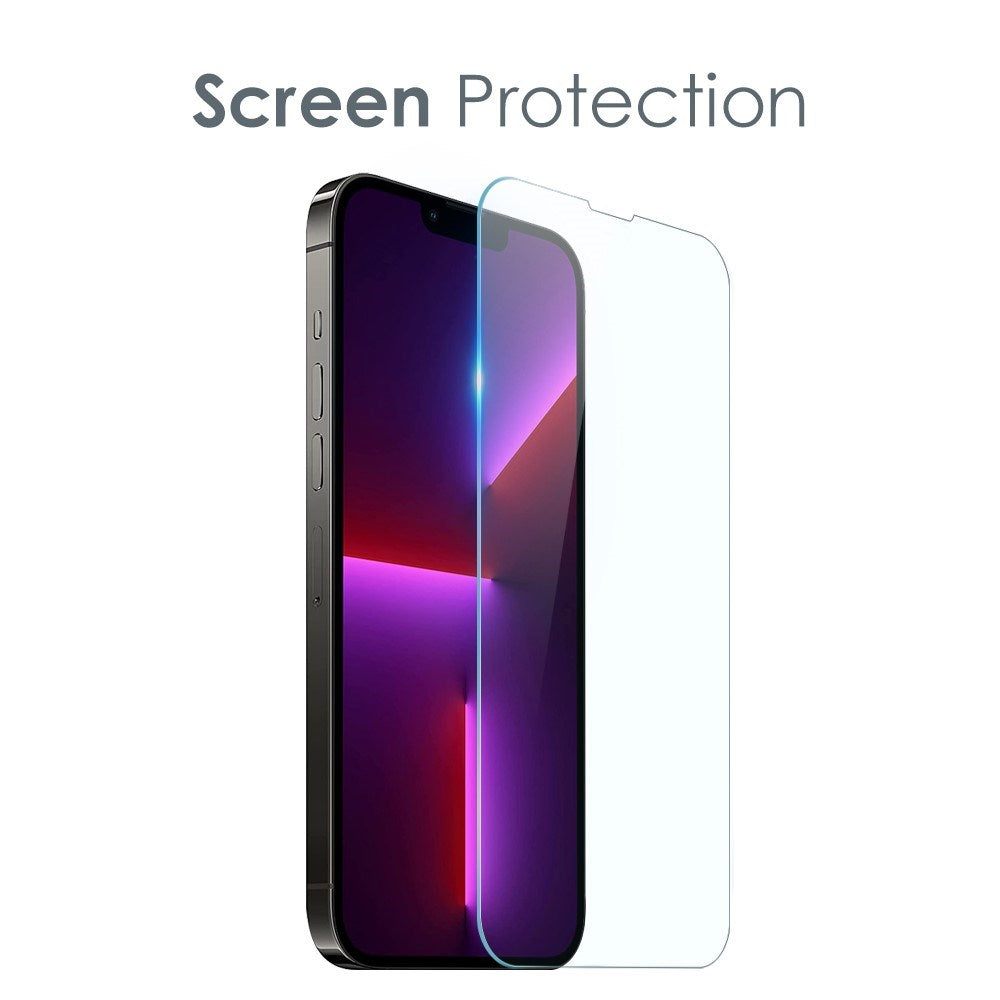 NORTHJO iPhone 13 Pro | 3-i-1 360° Beskyttelsessæt m. Cover | Skærmbeskyttelse | Kameralinsebeskyttelse - Gennemsigtig