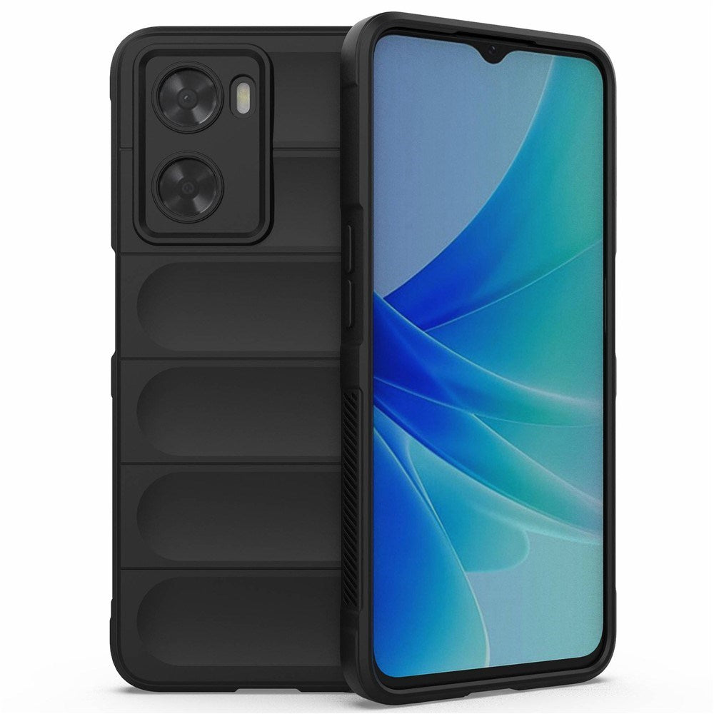 OPPO A57 / A57s EIDERWOOD Fleksibelt Plastik Cover - Sort