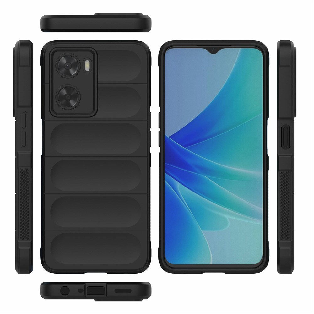 OPPO A57 / A57s EIDERWOOD Fleksibelt Plastik Cover - Sort