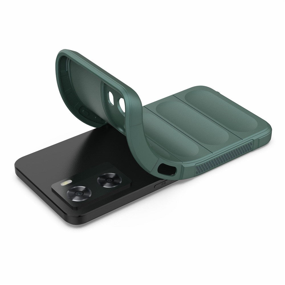 OPPO A57 / A57s EIDERWOOD Fleksibelt Plastik Cover - Grøn