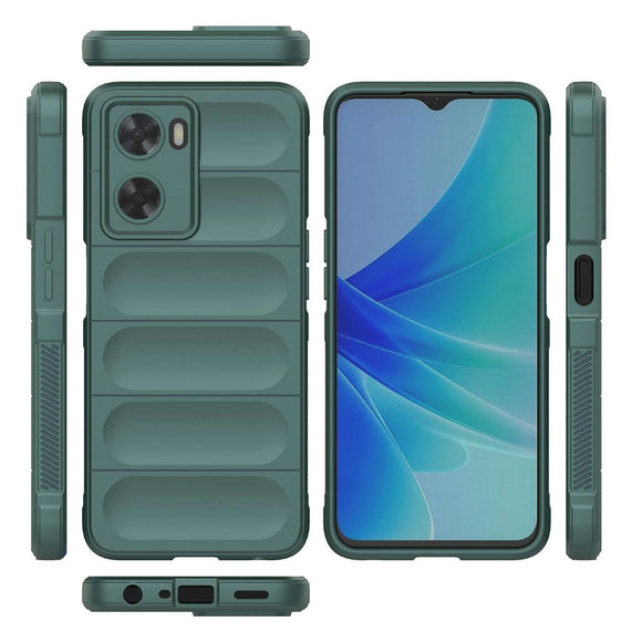 OPPO A57 / A57s EIDERWOOD Fleksibelt Plastik Cover - Grøn