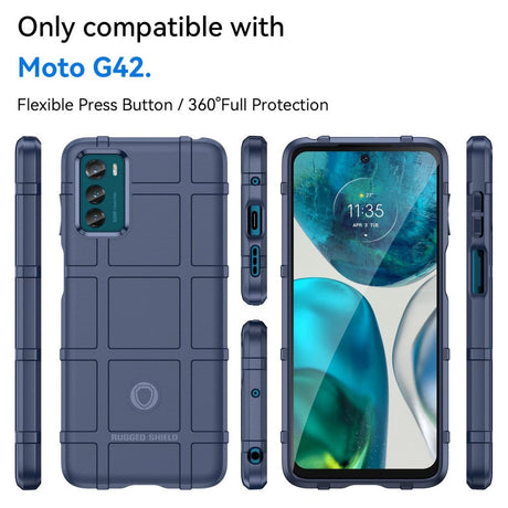 Motorola Moto G42 Rugged Shield Series Håndværker Cover - Blå