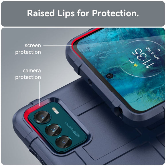 Motorola Moto G42 Rugged Shield Series Håndværker Cover - Blå