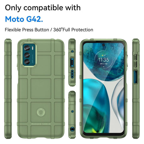 Motorola Moto G42 Rugged Shield Series Håndværker Cover - Grøn