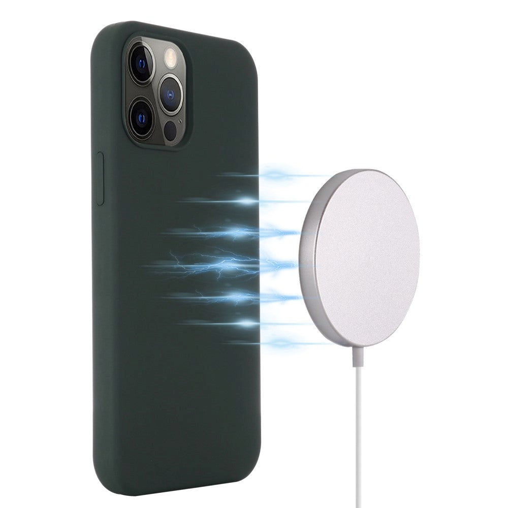 iPhone 14 Pro Max Silikone Cover - MagSafe Kompatibel - Grøn