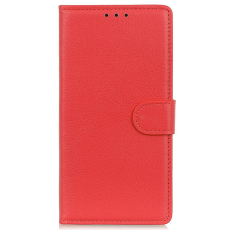 Samsung Galaxy M13 Litchi Læder Cover m. Pung - Rød