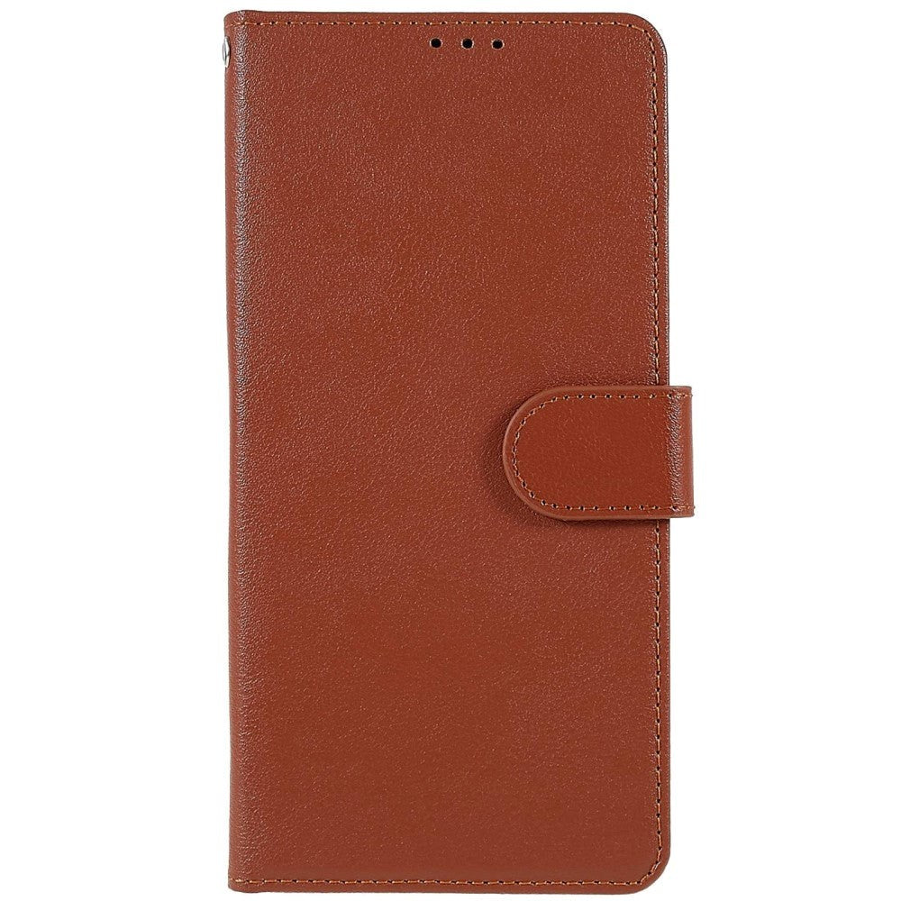 OPPO A76 / Realme 9i Læder Cover m. Pung & Ståfunktion - Brun