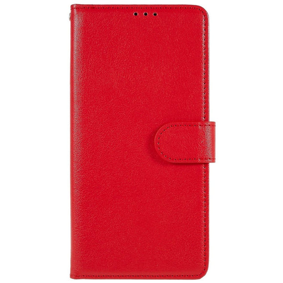OPPO A76 / Realme 9i Læder Cover m. Pung & Ståfunktion - Rød