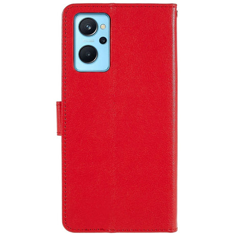 OPPO A76 / Realme 9i Læder Cover m. Pung & Ståfunktion - Rød