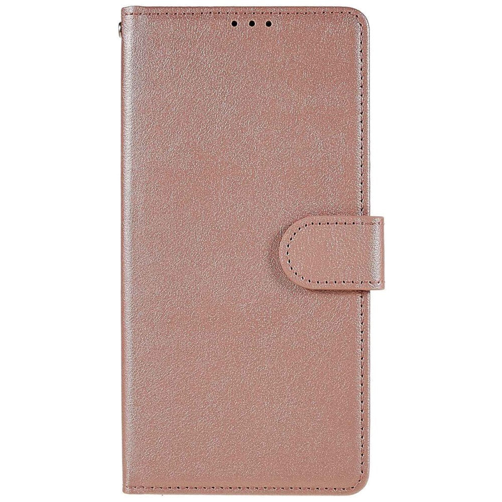 OPPO A76 / Realme 9i Læder Cover m. Pung & Ståfunktion - Rose Gold