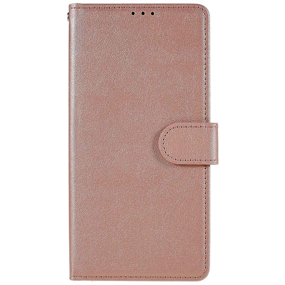 OPPO A76 / Realme 9i Læder Cover m. Pung & Ståfunktion - Rose Gold