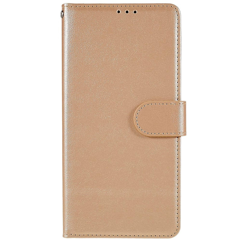 OPPO A76 / Realme 9i Læder Cover m. Pung & Ståfunktion - Guld
