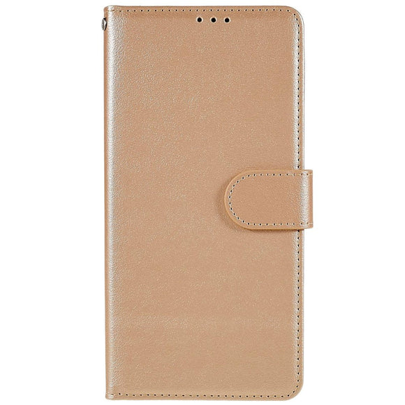 OPPO A76 / Realme 9i Læder Cover m. Pung & Ståfunktion - Guld