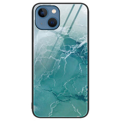 iPhone 14 Plus Plastik Cover m. Glasbagside - Turkis