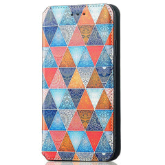 iPhone 14 Plus Mønster Læder Cover m. Kortholder - Mandala