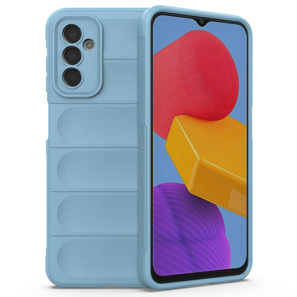 Samsung Galaxy M13 Fleksibelt Plastik Cover - Lyseblå