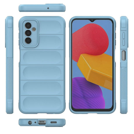 Samsung Galaxy M13 Fleksibelt Plastik Cover - Lyseblå