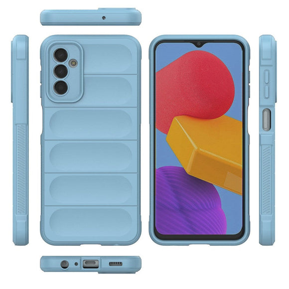 Samsung Galaxy M13 Fleksibelt Plastik Cover - Lyseblå