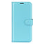 Xiaomi Poco F4 GT Litchi Læder Cover m. Pung - Lyseblå