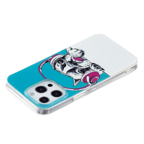 iPhone 14 Pro Fleksibel TPU Plastik Cover - Fransk Bulldog