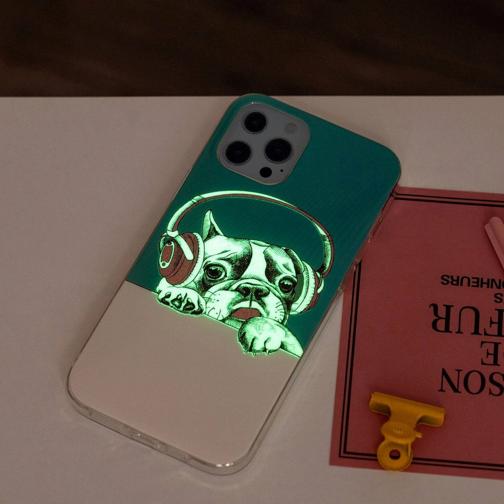 iPhone 14 Pro Fleksibel TPU Plastik Cover - Fransk Bulldog
