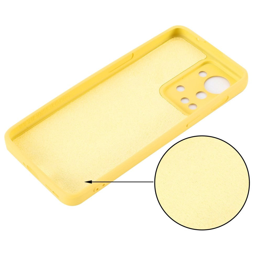 OnePlus Nord 2T (5G) Liquid Silikone Cover m. Strop - Gul