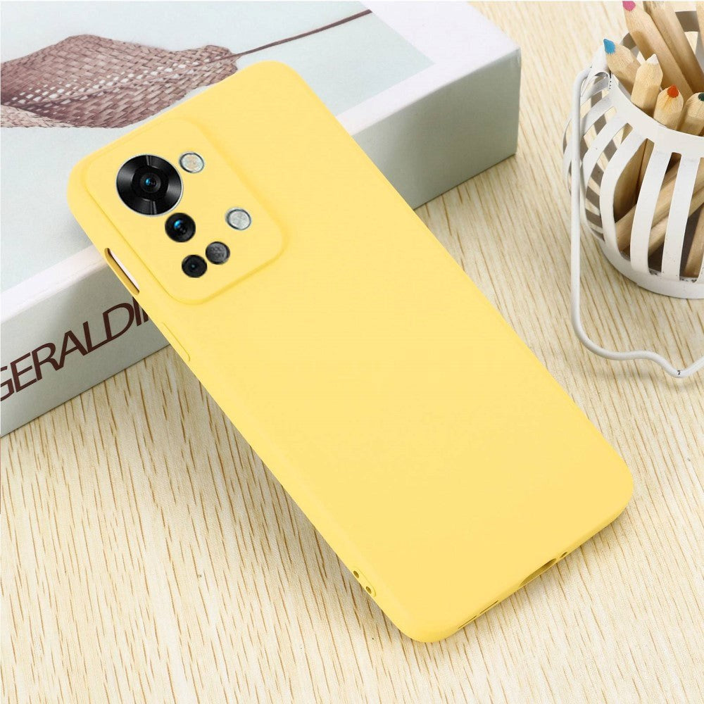 OnePlus Nord 2T (5G) Liquid Silikone Cover m. Strop - Gul