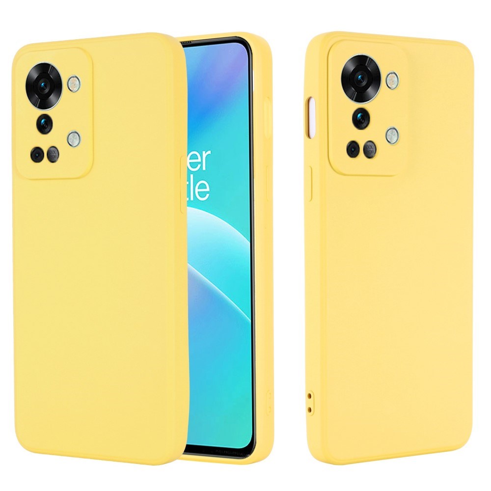 OnePlus Nord 2T (5G) Liquid Silikone Cover m. Strop - Gul
