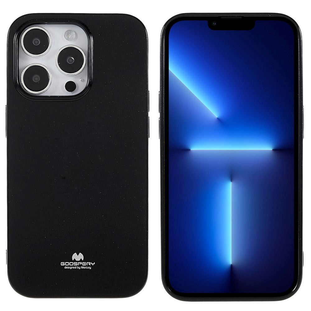 iPhone 14 Pro Max Mercury Goospery Fleksibelt Plastik Cover - Sort