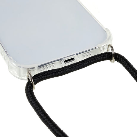 iPhone 14 Pro Fleksibelt Plastik Cover m. Snor / Strop - Gennemsigtig