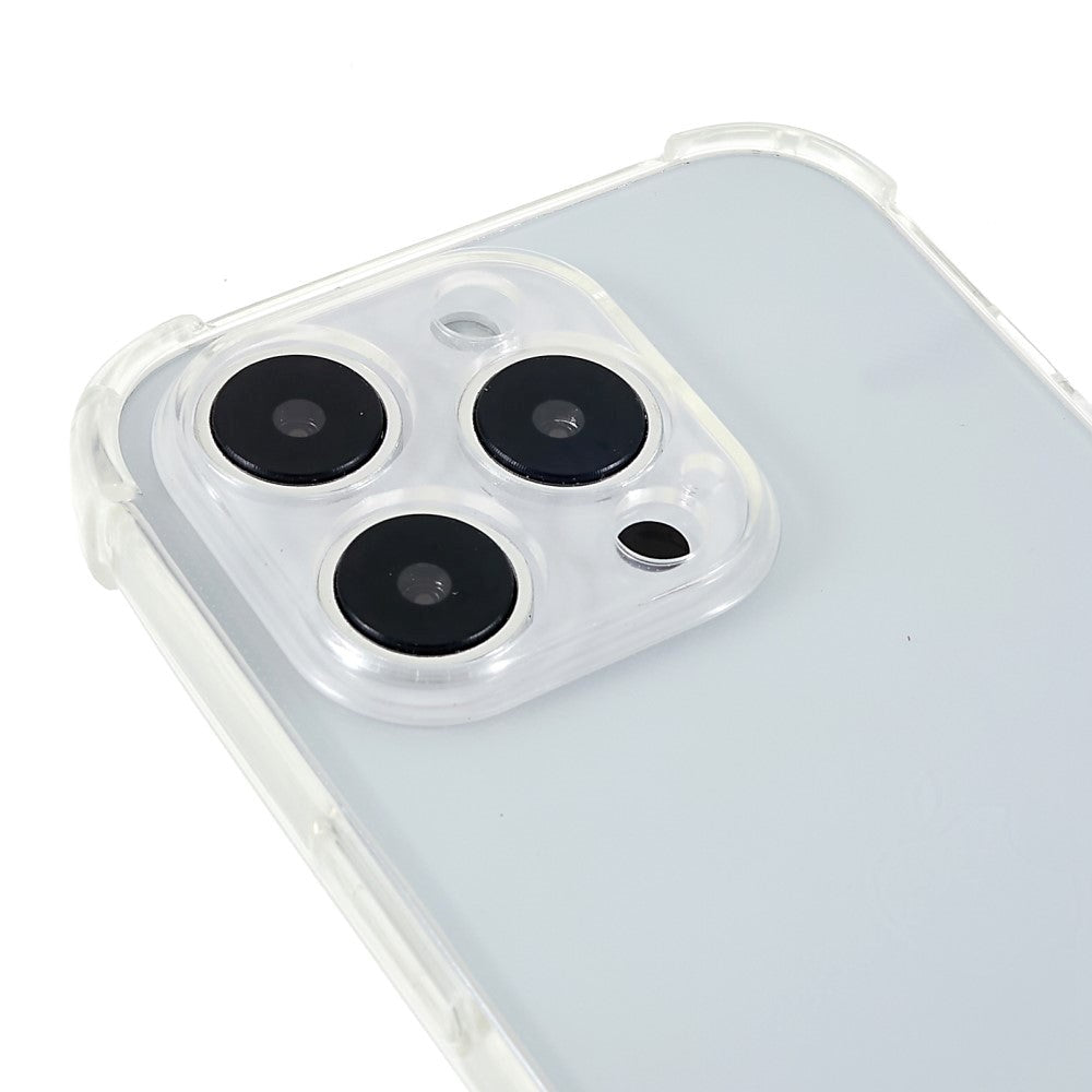 iPhone 14 Pro Fleksibelt Plastik Cover m. Snor / Strop - Gennemsigtig