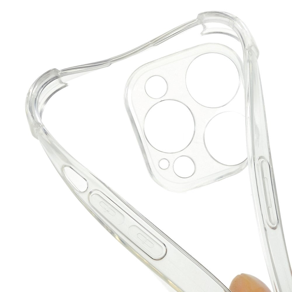 iPhone 14 Pro Fleksibelt Plastik Cover m. Snor / Strop - Gennemsigtig