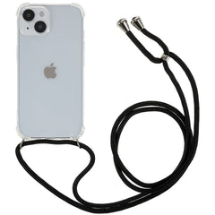 iPhone 14 Fleksibelt Plastik Cover m. Snor / Strop - Gennemsigtig